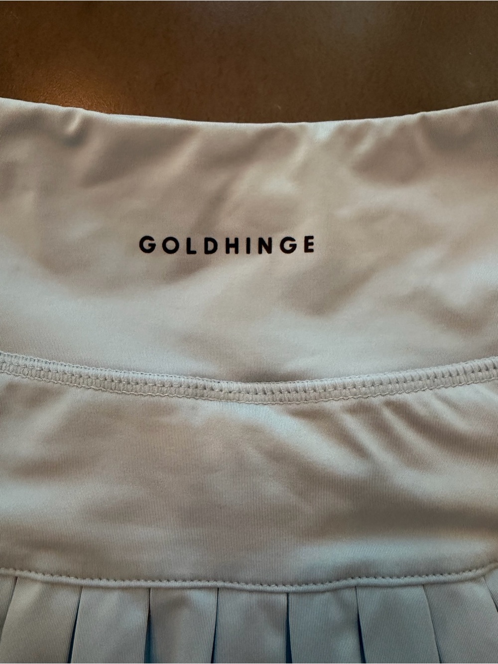 GoldHinge Light Blue Pleated Tennis Skort - Picture 3 of 6